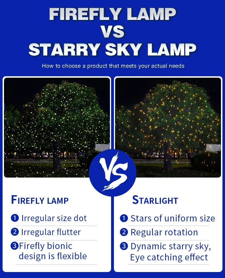 30W Dynamic Waterproof LED Firefly Projector Light In/Outdoor Garden Home Decor