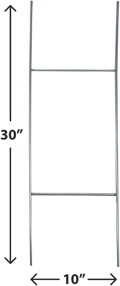 Metal H Frame Wire Step Stakes 10 inch X 30 inch (50PK)
