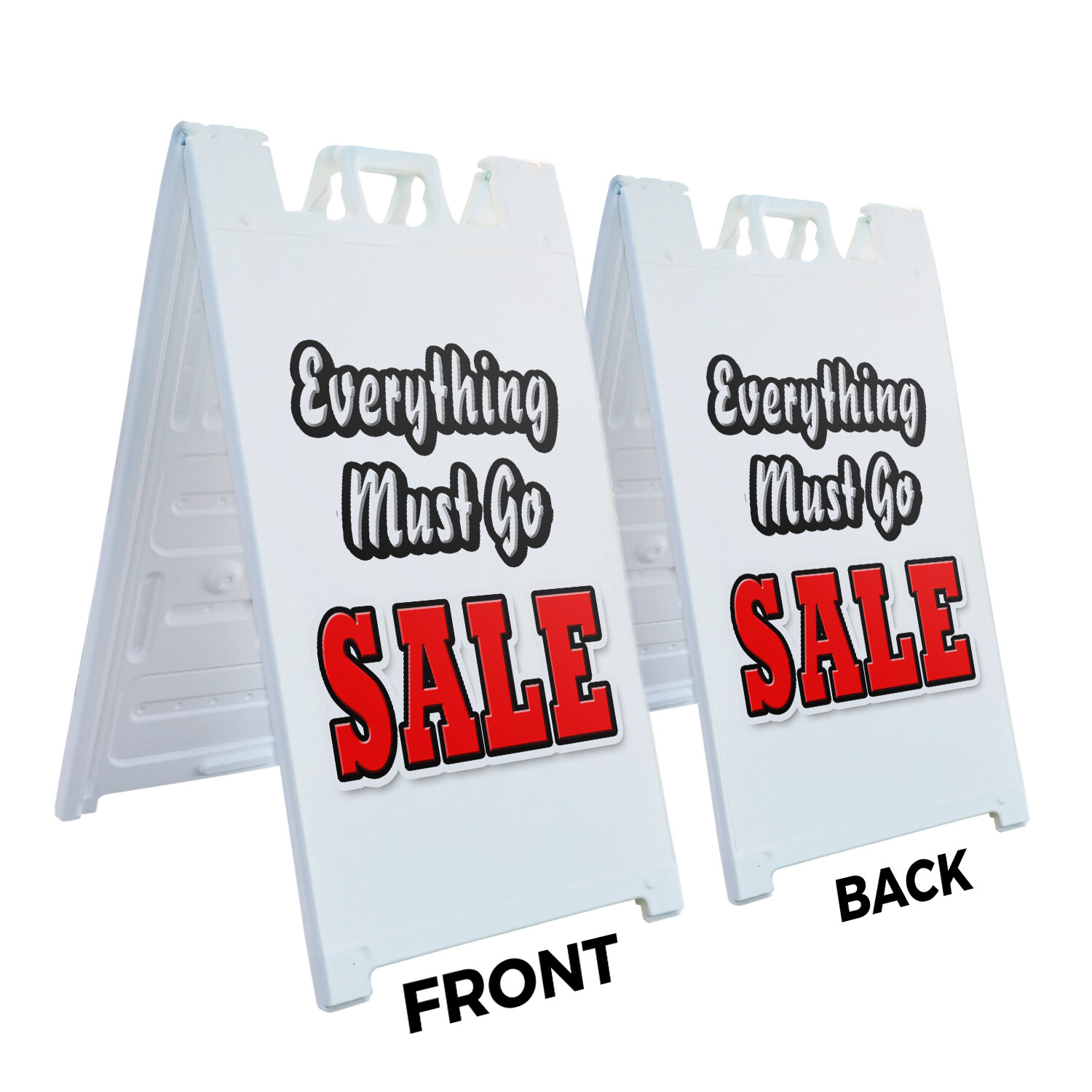 A-frame Sidewalk Everything Must Go Sale 24″ x 36″ Double Sided A-Frame Sidewalk