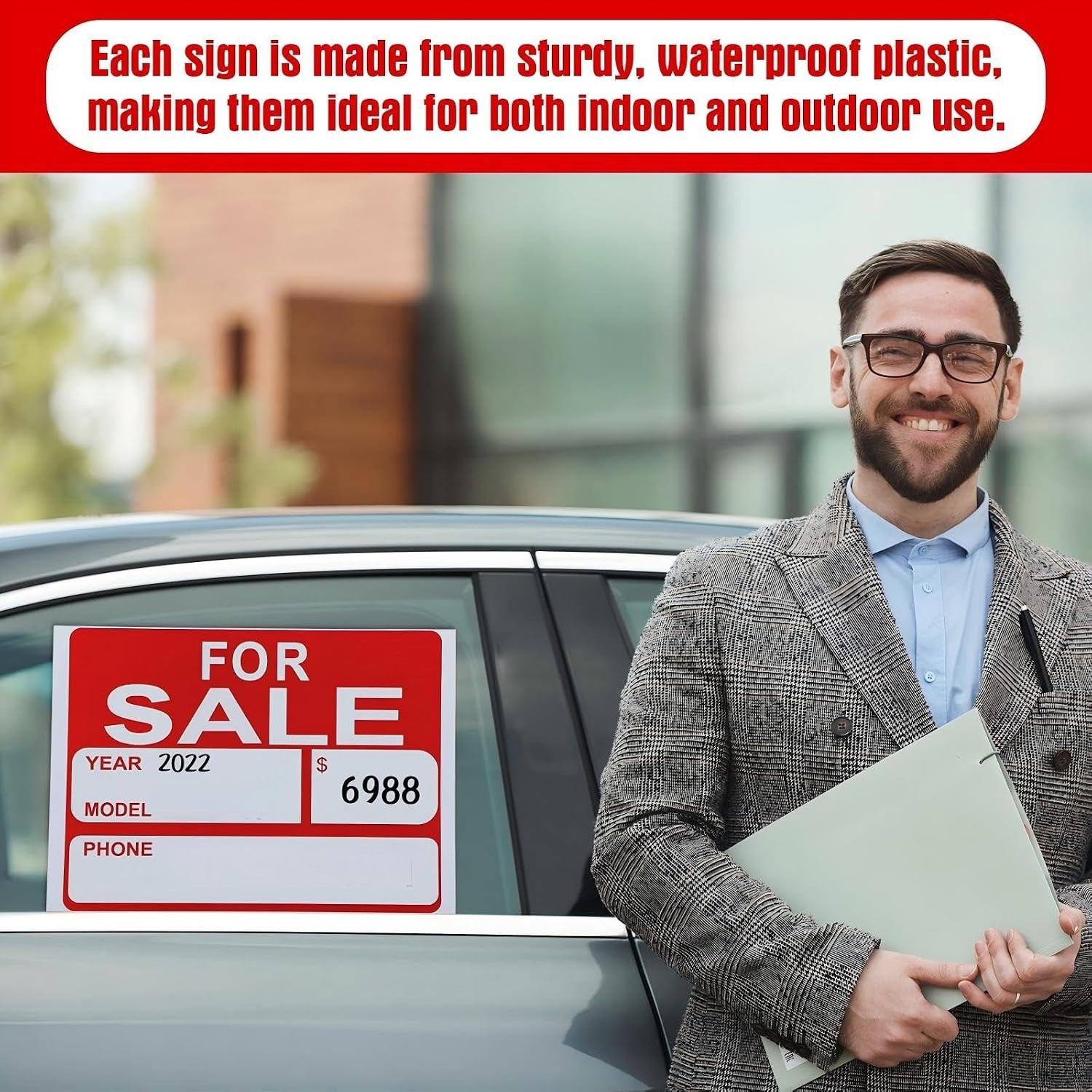 25 9×12 Inch ‘For Sale’ Signs – Waterproof and Effective Advertising