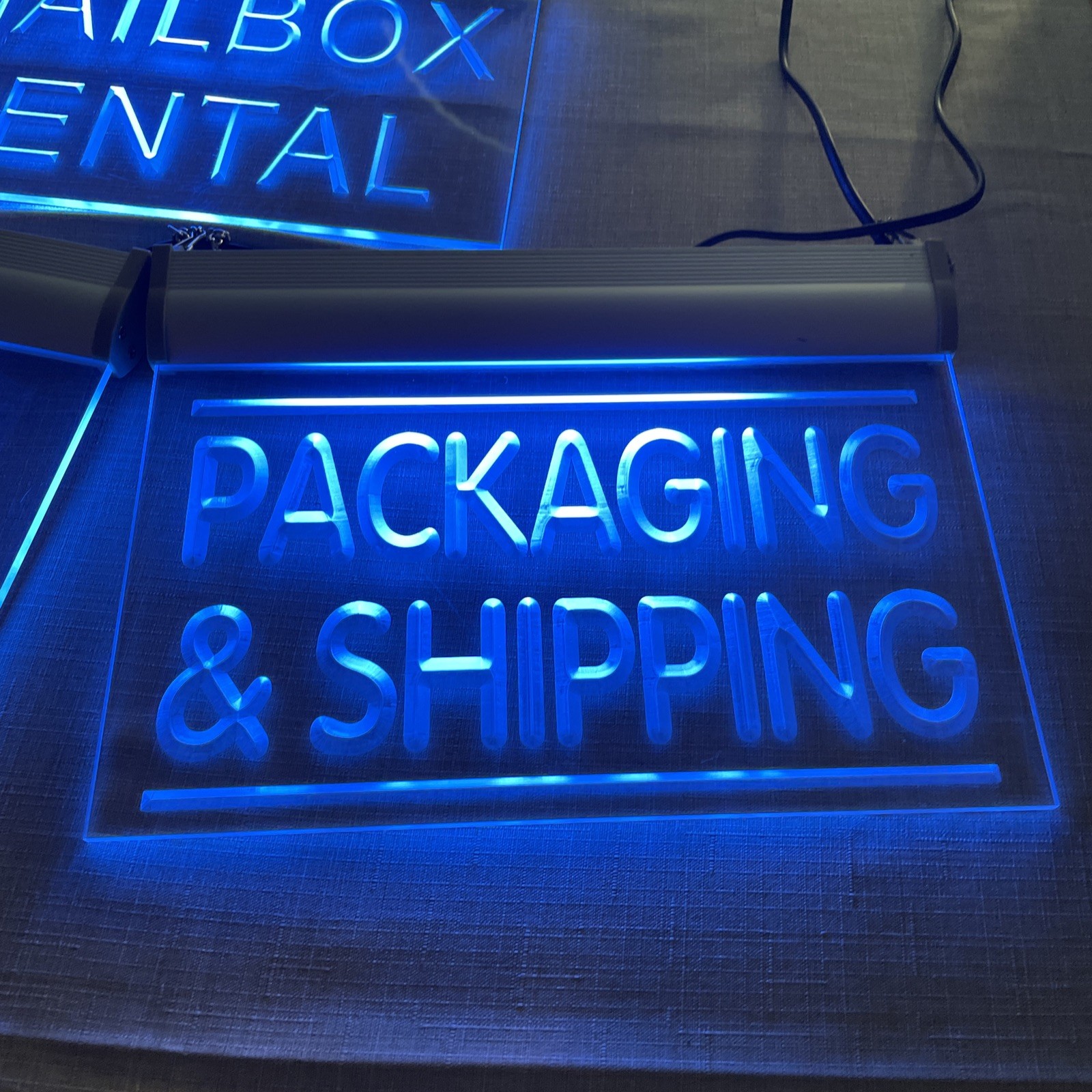 Lot Of 3 acrylic Lighted wall signs..Not Neon, see Description.
