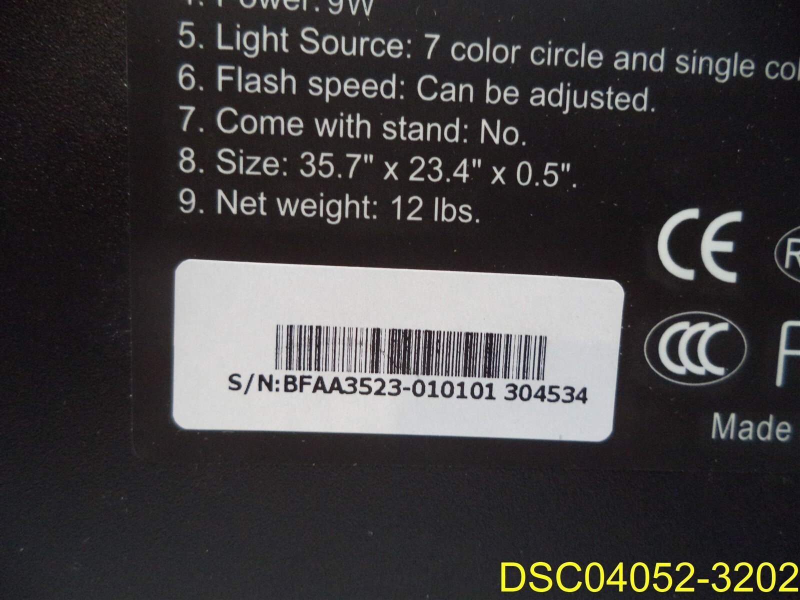 Multi Color LED Message Board #BFAA3523, 35.7″ x 23.4″
