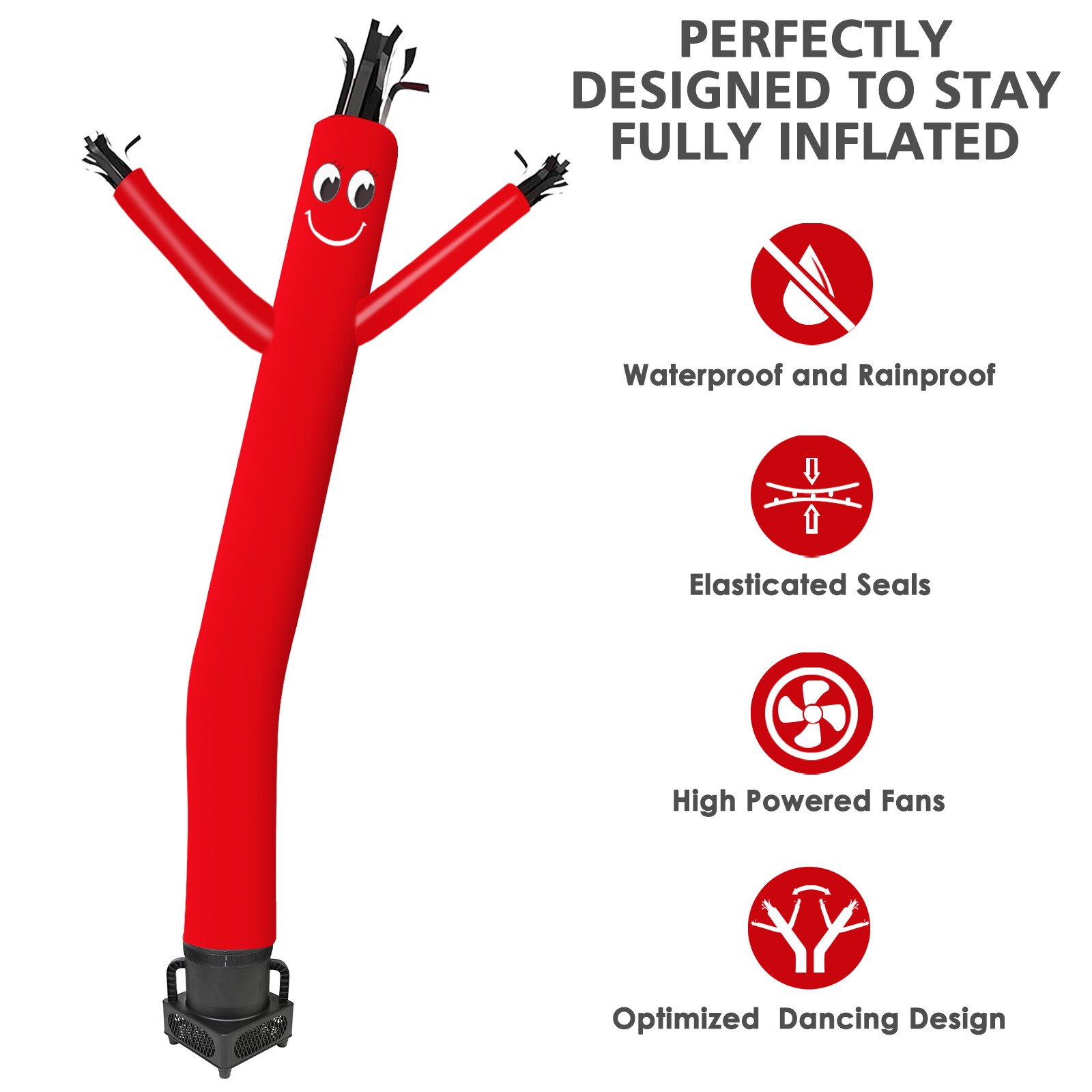 MOUNTO 6FT Inflatable Puppet Dancer with 1/4 HP Blower – Complete Set for Events
