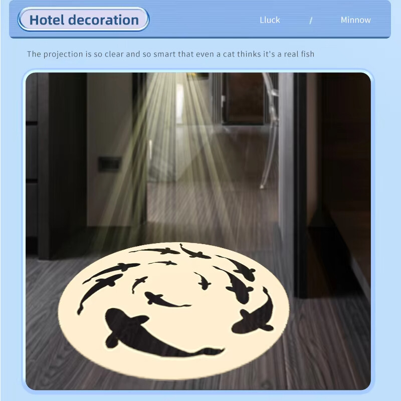 8W Custom Corridor Ceiling Light Downlight Entry Light LED Logo Gobo Projector