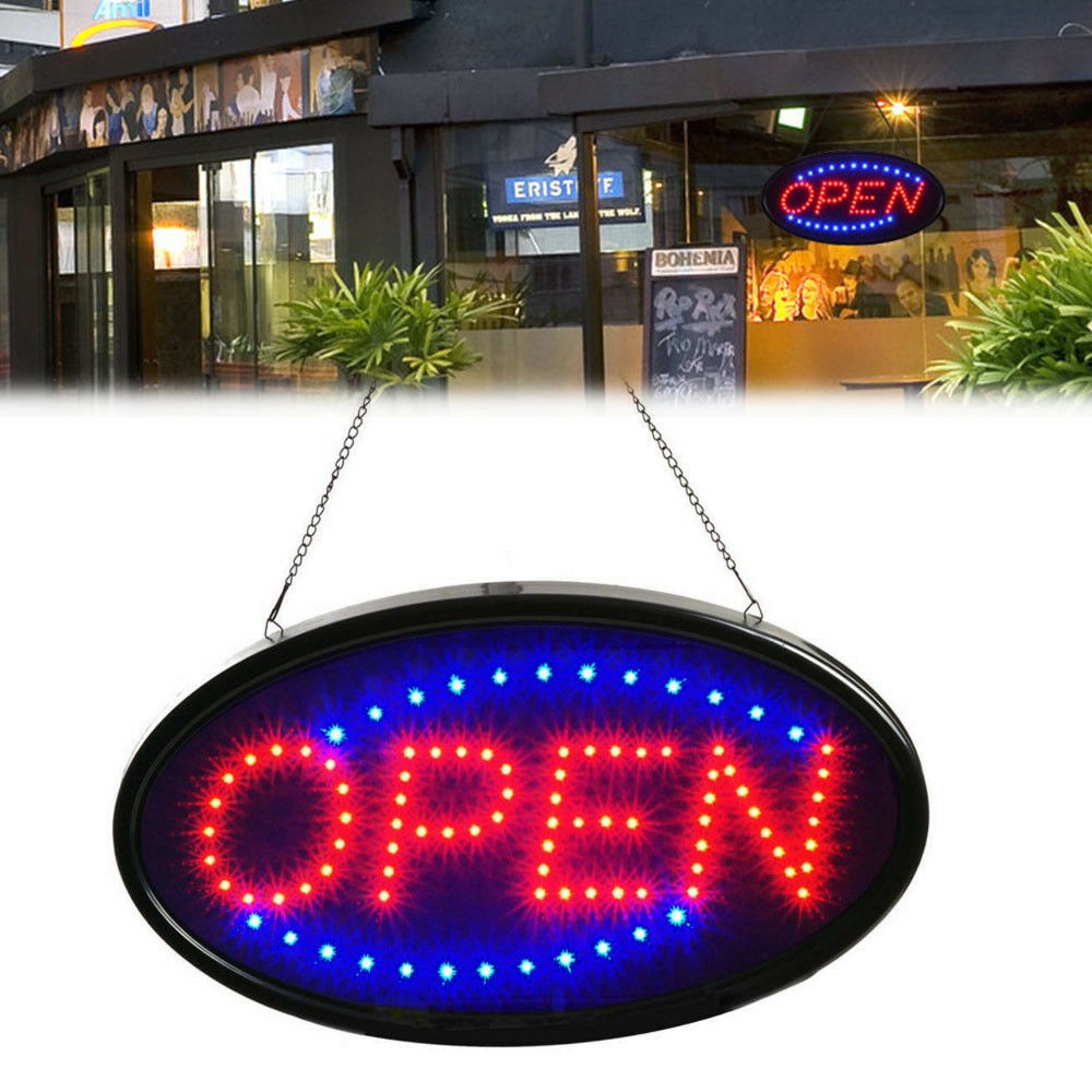 Open Sign Led Neon Ultra Bright Light Business Display For Restaurant Store Shop