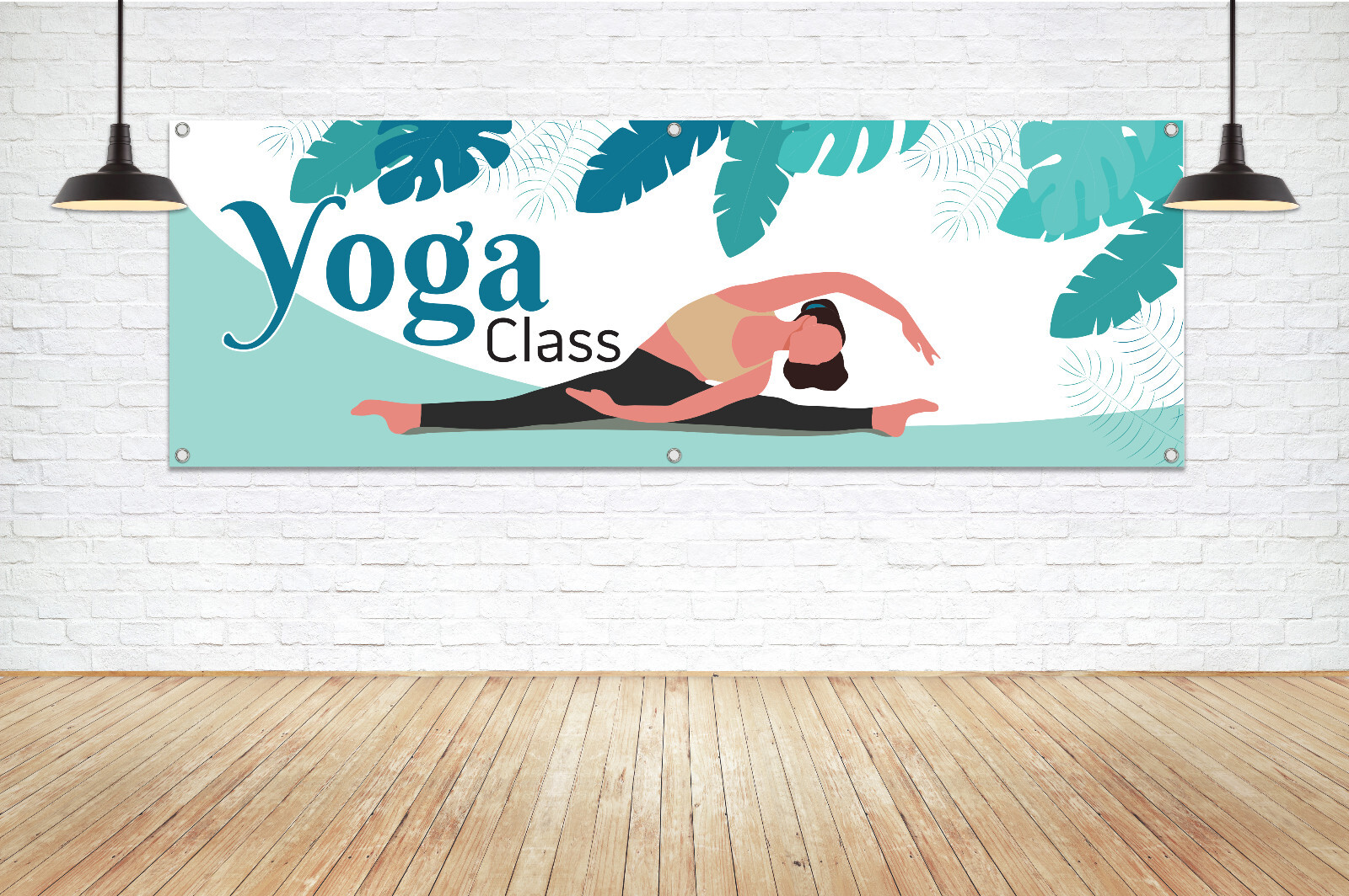 YOGA CLASS Generic Vinyl Banner Sign Yogi Instructor Facility Signage Trade Show