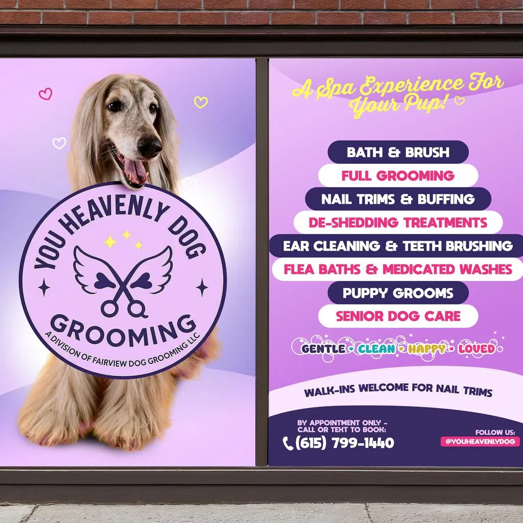 Custom Business Decals for Windows and Doors / Perforated One Way Vision