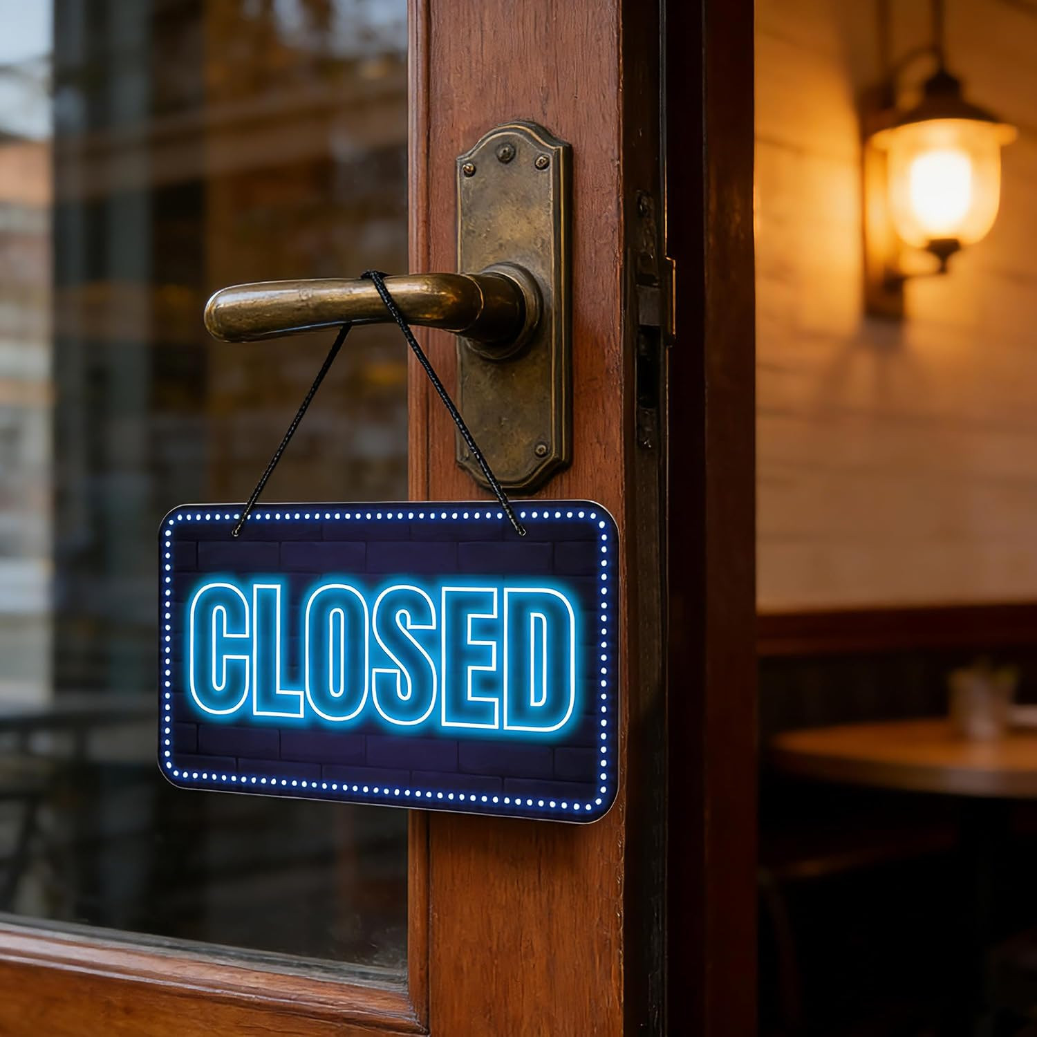 Open Closed Signs for Business, 12X6.7 Waterproof Double Sided We Are Open or Cl