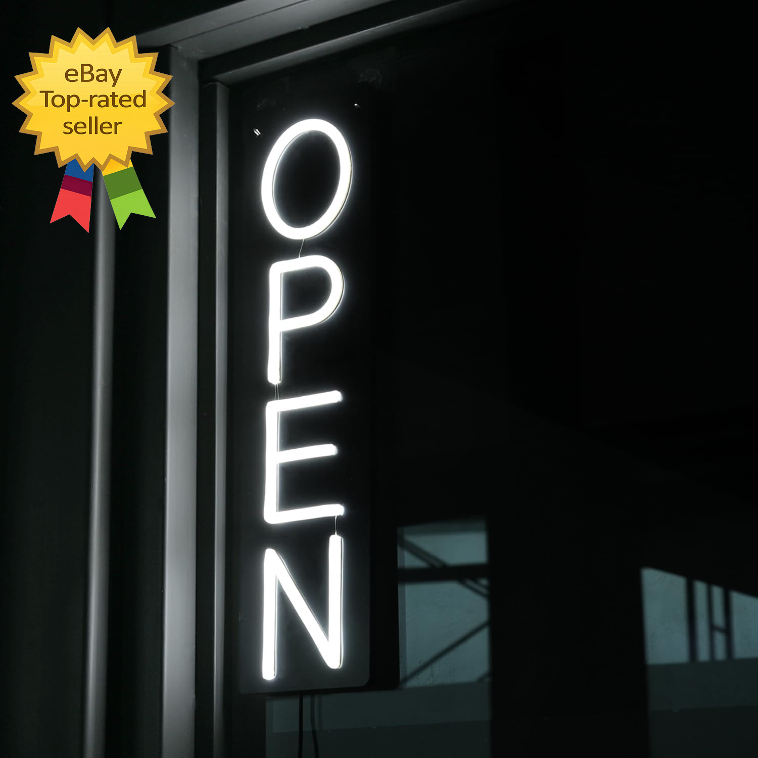 LED Open Sign 16 Inch Ultra Bright Neon Light 12V Business Store Window Display