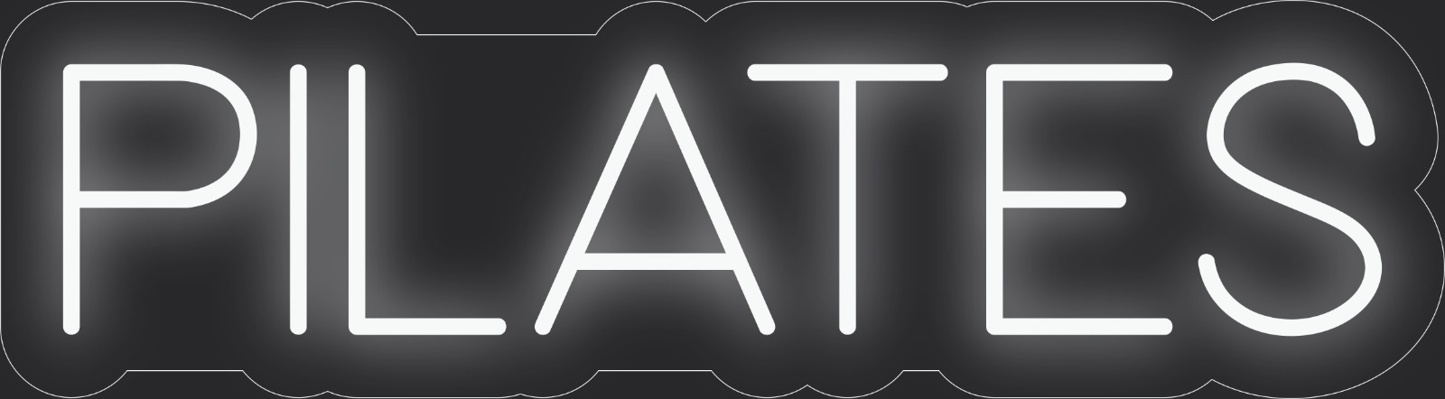 Pilates Neon LED Sign Business Wall Decor Lighted Store Sign 24 x 7 in.