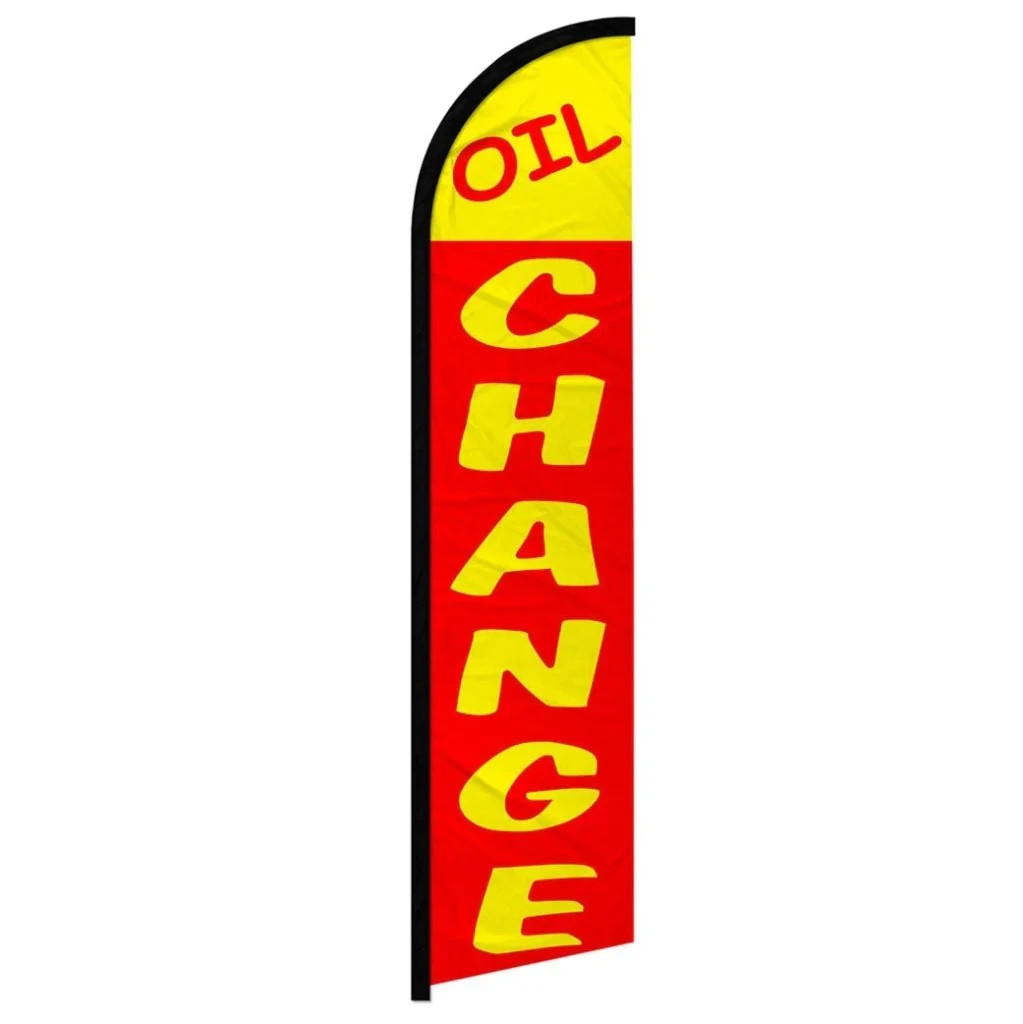 Oil Change Auto Repair Brake Services Full Curve Windless Swooper Flag Pack of 3
