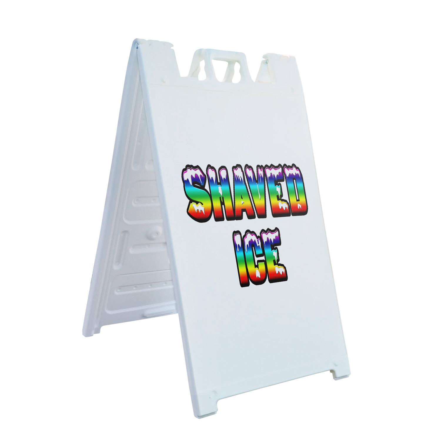 A-frame Sidewalk Shaved Ice 24″ x 36″ Double Sided A-Frame Sidewalk Sign