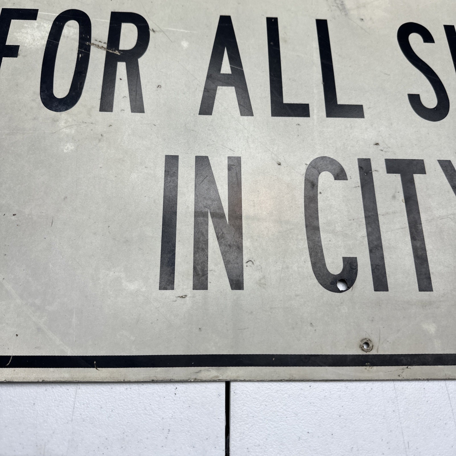 Permit Required For All Signs In City Aluminum Sign 24×30