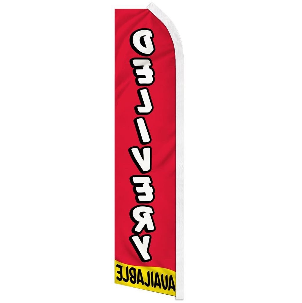 DELIVERY AVAILABLE advertising super flag polyester banner *POLE NOT INCLUDED*