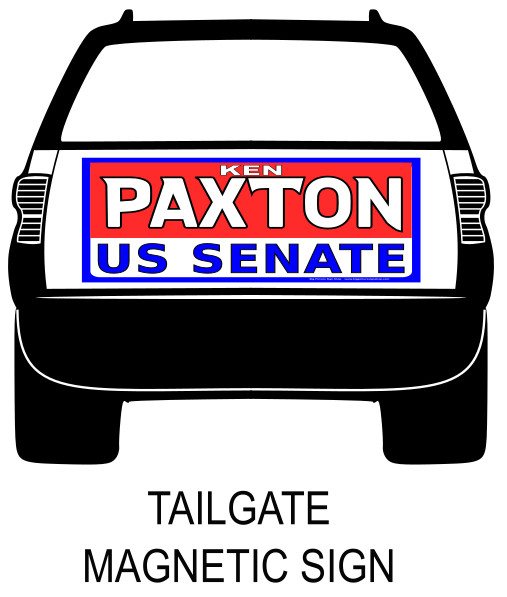 KEN PAXTON US SENATE – MAGNETIC CAR SIGNS -FREE SHIPPING -USA MADE