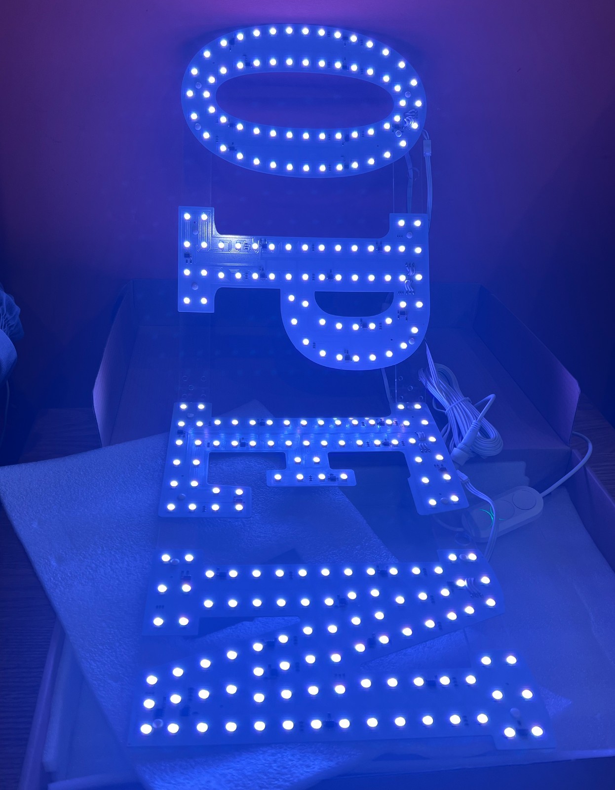 LemonNova LED Open Sign, 30”x10”, Remote Control, Smart App, Edit Colors, Flash