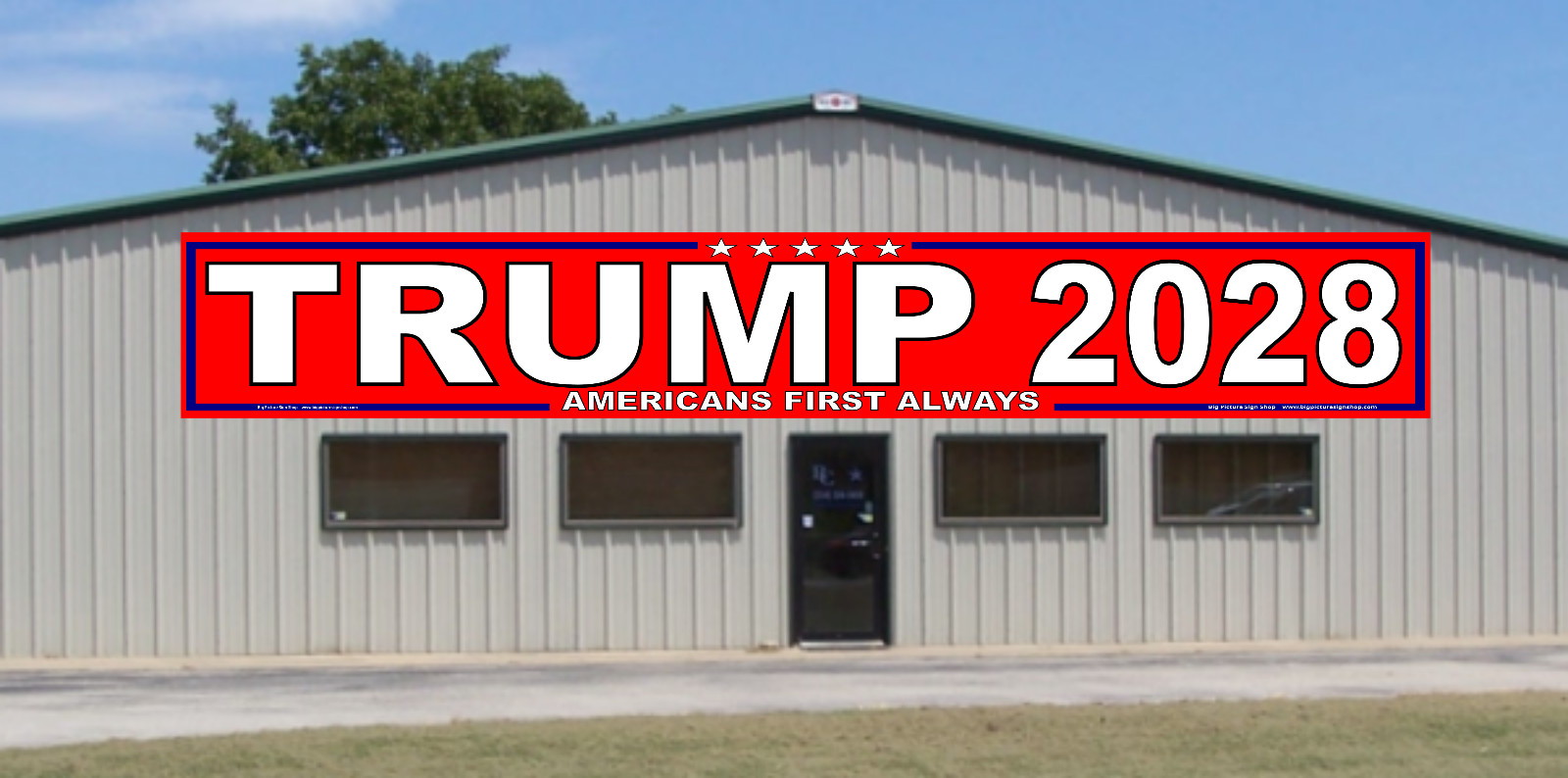 VANCE TRUMP 2028 -HUGE Banners-3 Choices Rd Wh Blu-45 Sizes-USA