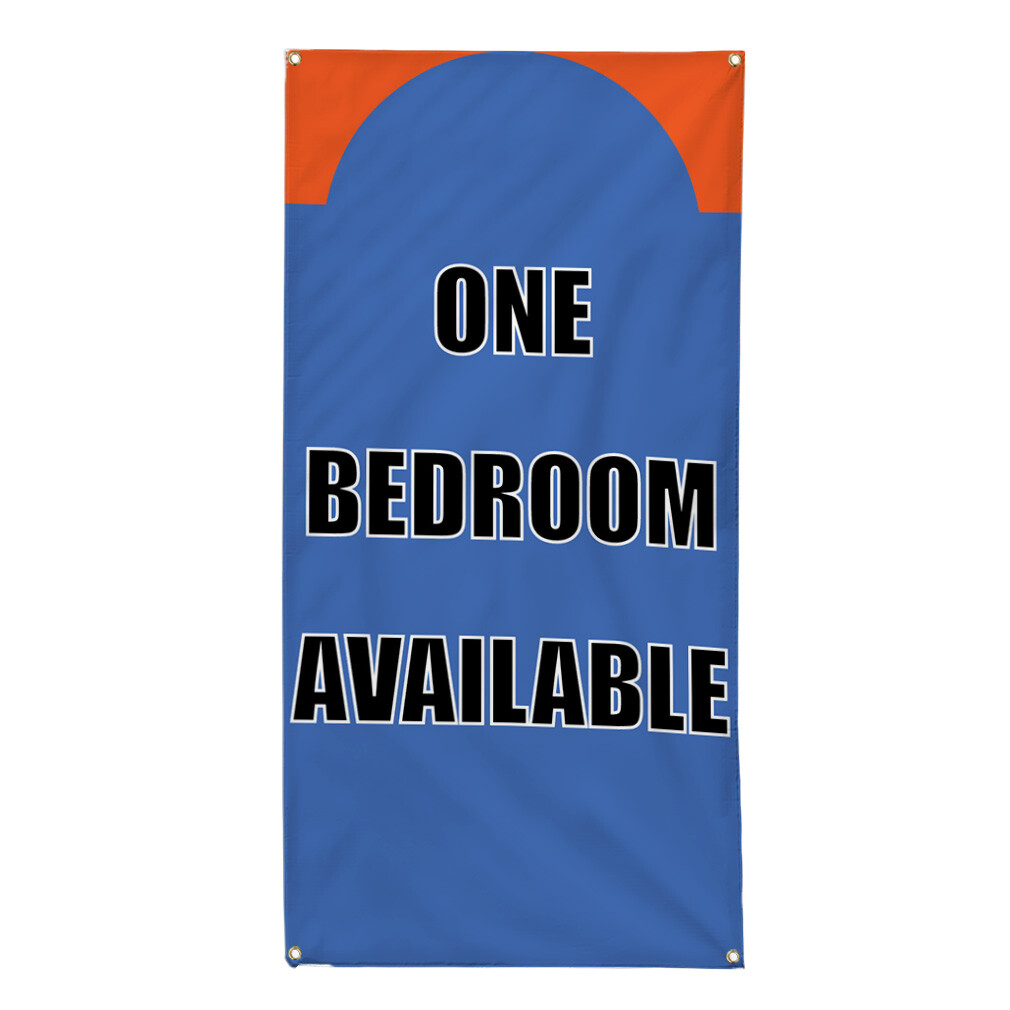 Vertical Vinyl Banner Multiple Sizes 1 Bedroom Available Business Outdoor