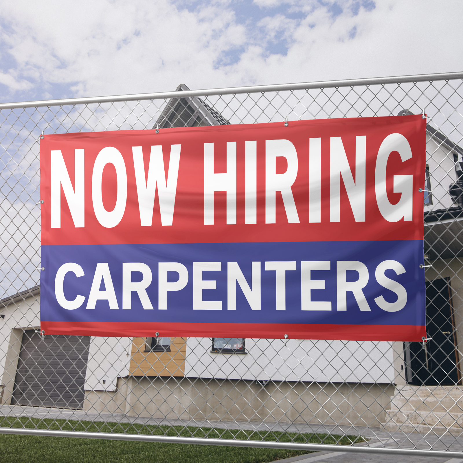 Now Hiring Carpenters 13 oz Heavy Duty Vinyl Banner Jobs Available Help Wanted
