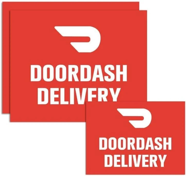 3 Pack Magnets Car Vehicle DoorDash Delivery Driver Signs – Magnetic Delivery…