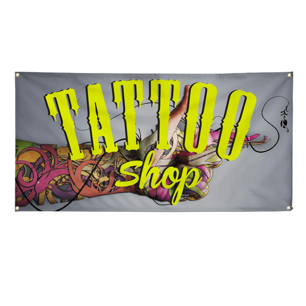 Vinyl Banner Multiple Sizes Tattoo Shop Business B Business Tattoos Outdoor