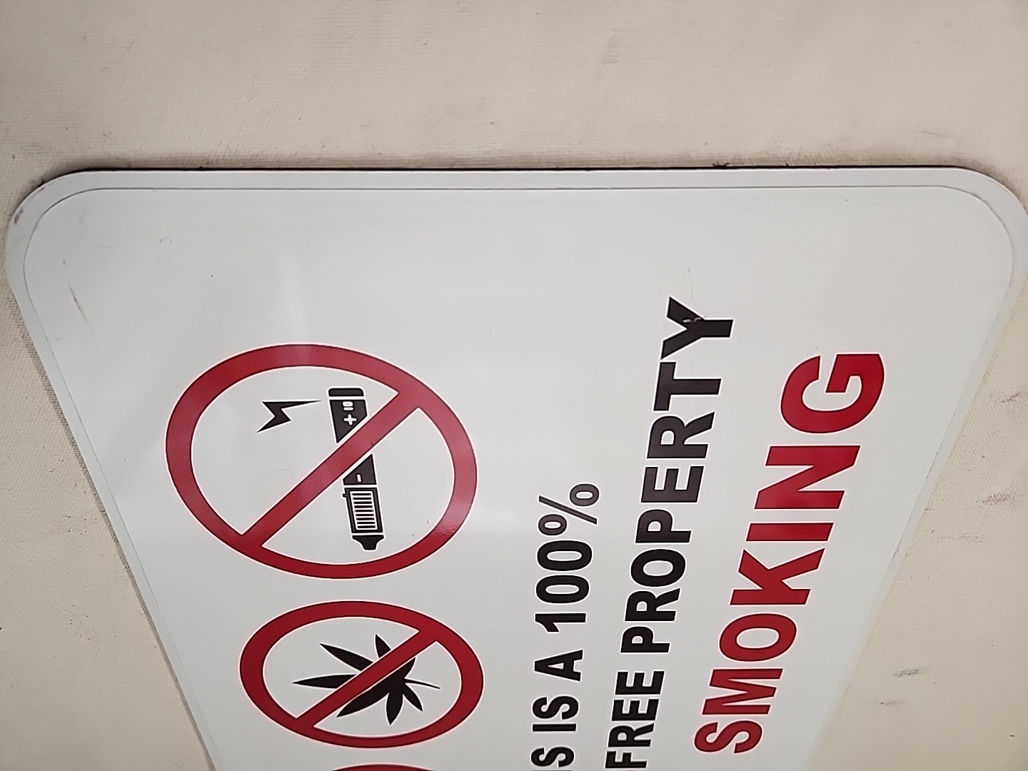 Smoke Free Property Sign 12 X 18 Inch