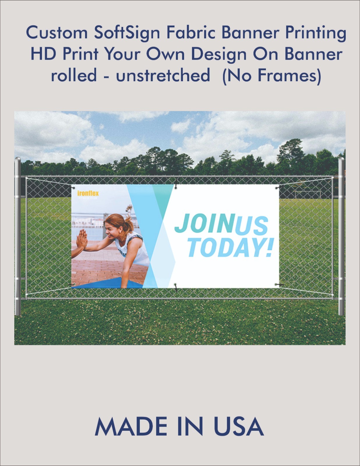 Custom Personalized Vinyl Soft Sign Banner Printing Indoor Outdoor Signs Events