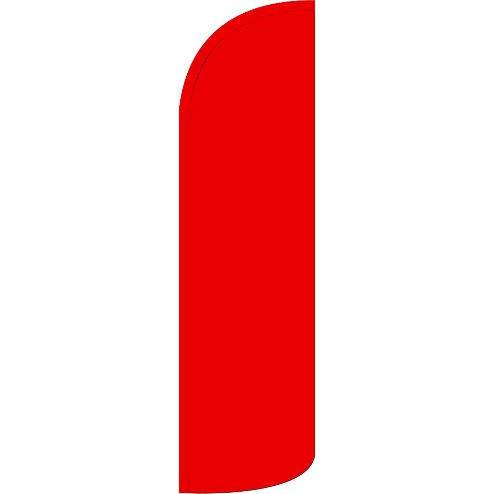 Solid Red 3 ft X 11 1/2 ft Windless Swooper Flag (Flag Only)
