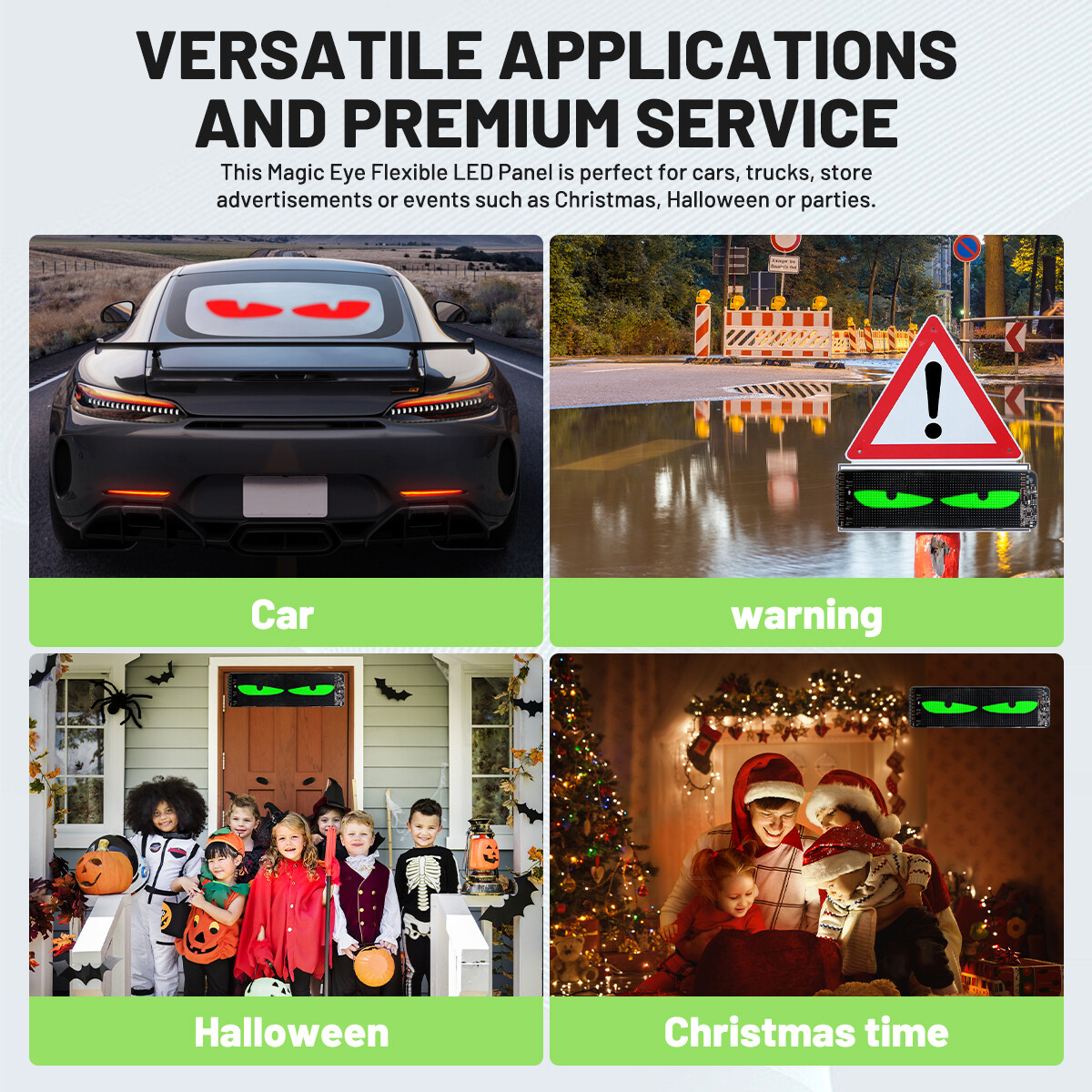 USB HD LED Car Flexible Sign Scrolling Message Display Screen APP Programmable