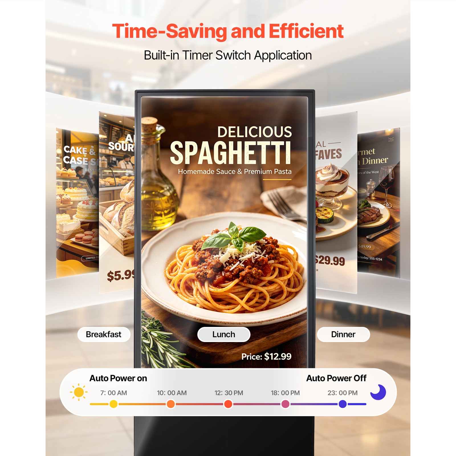 Uimoso 65 in Indoor Digital Signage Floor Stand with 4K Display