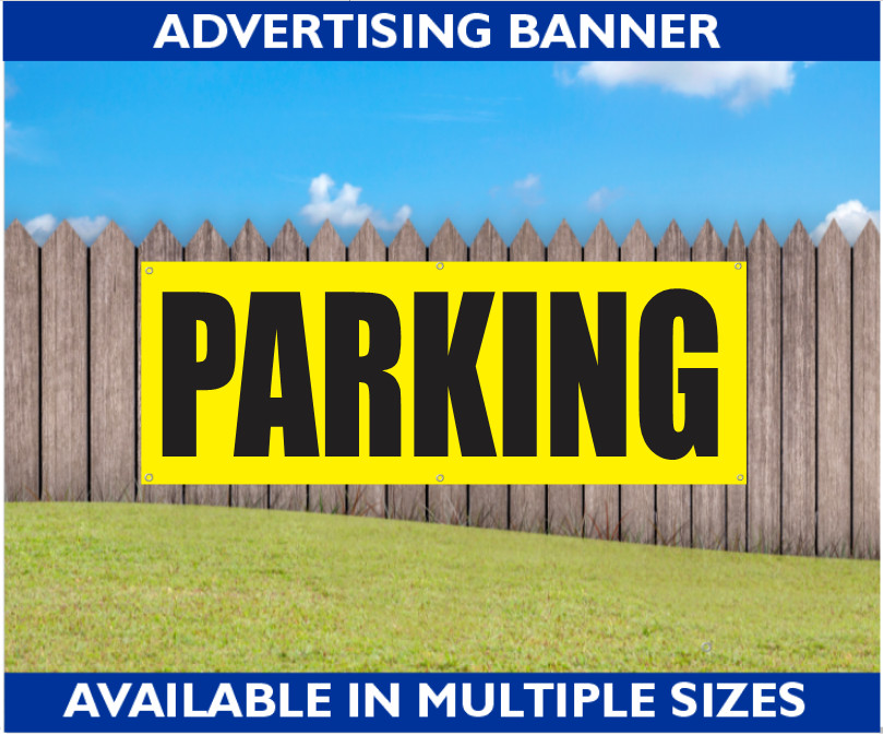 YELLOW PARKING Advertising Banner
