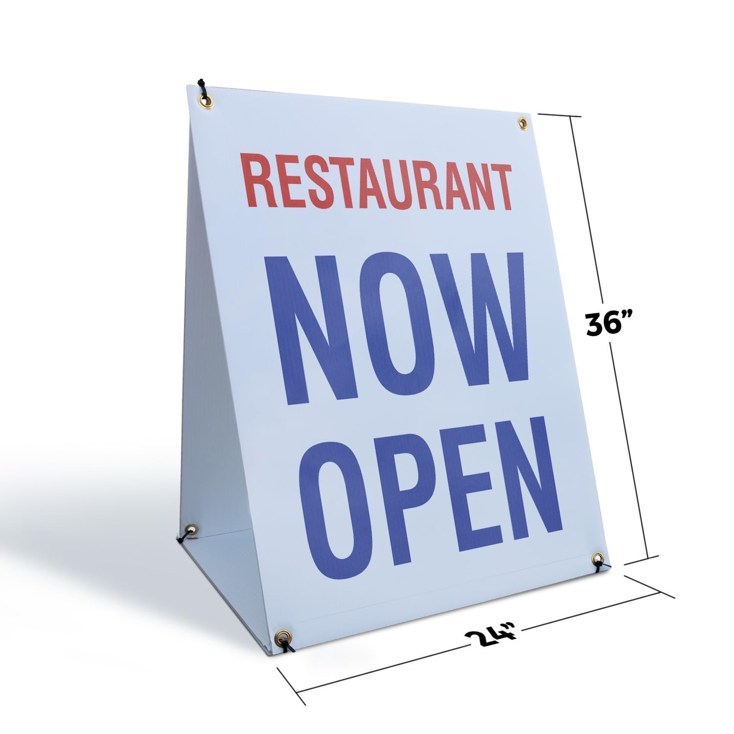 SignMission Restaurant Now Open Sidewalk Sign 24 x 36 A-Frame