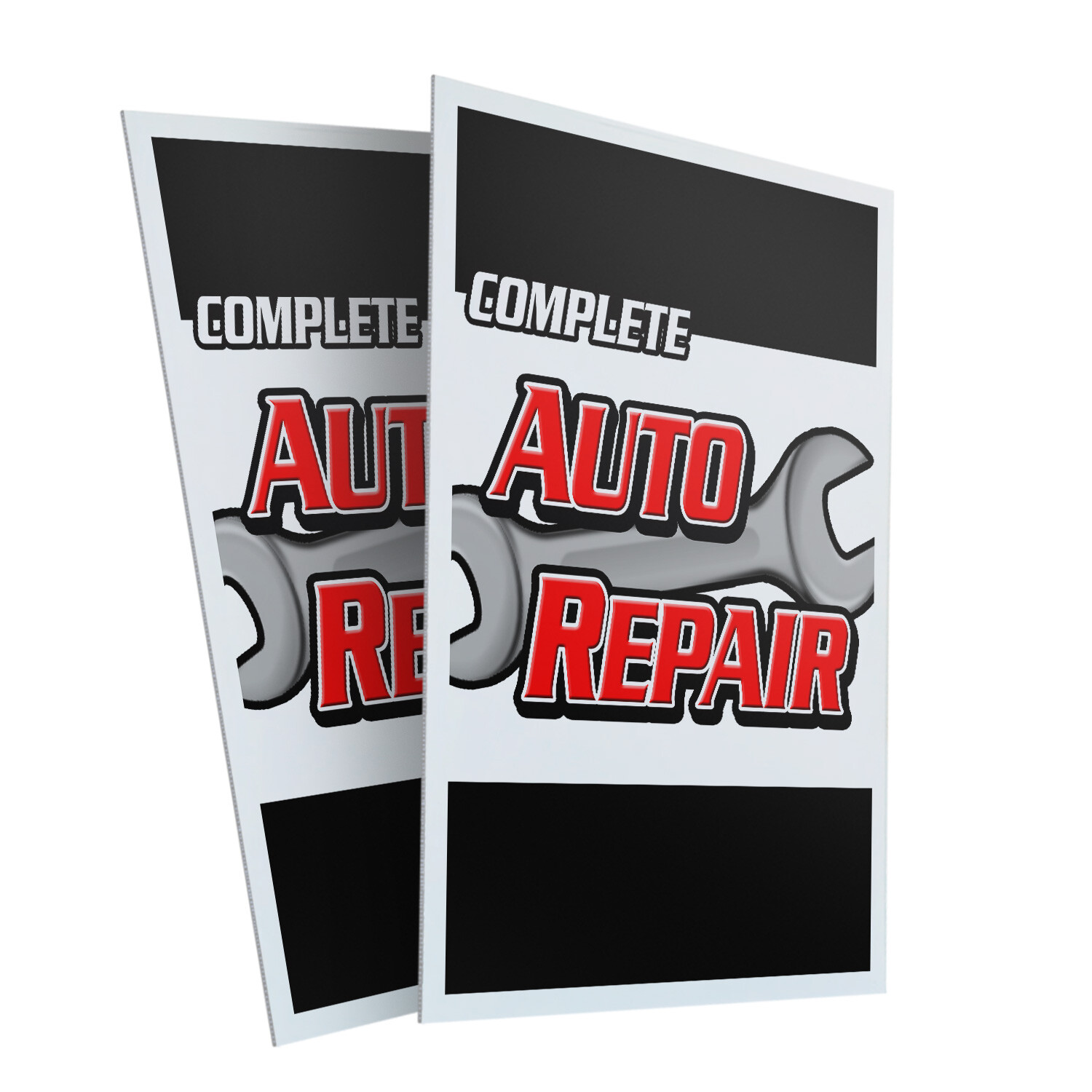 A-frame Sidewalk Complete Auto Repair 24″ x 36″ Double Sided A-Frame Sidewalk Si