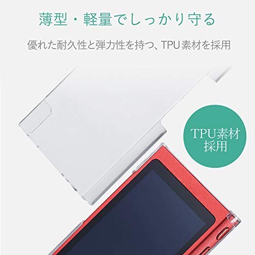 ELECOM Walkman A Hard Polycarbonate Case Scratch-Resistant and Durable Clear