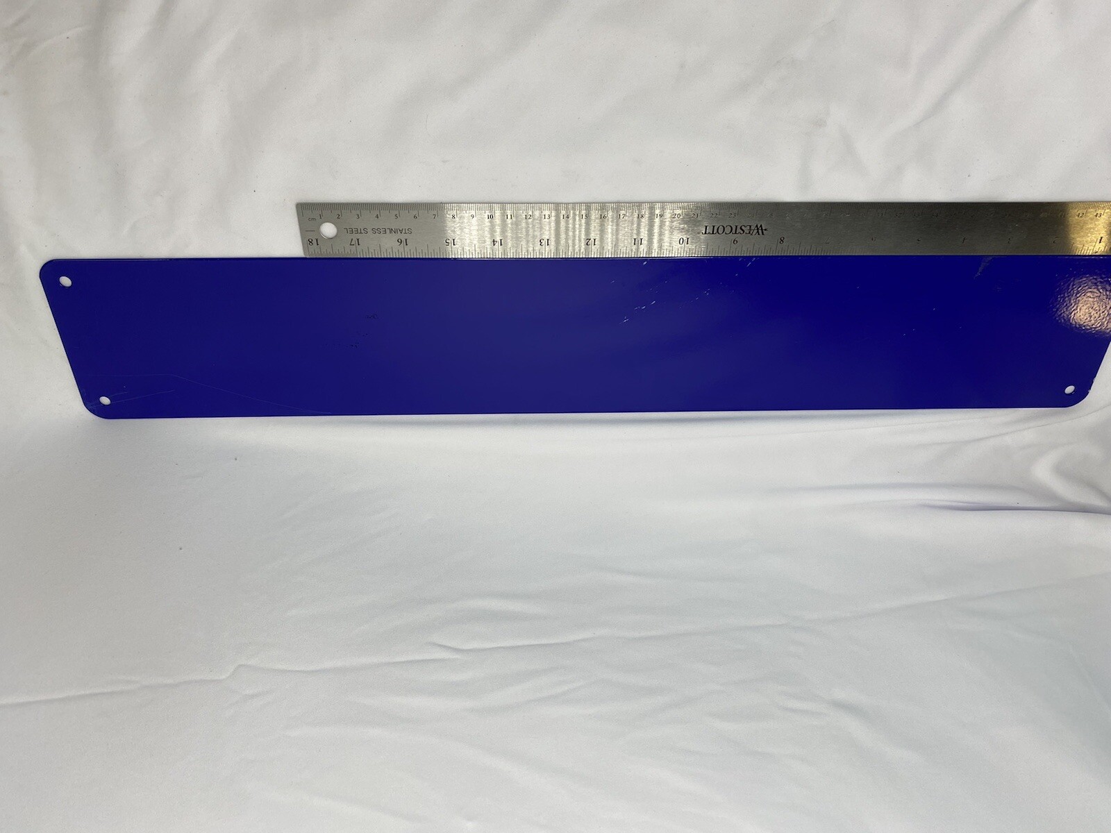 Receiving Department Enamel Metal Sign, OSHA Notice Sign 24×4 Some Scratches