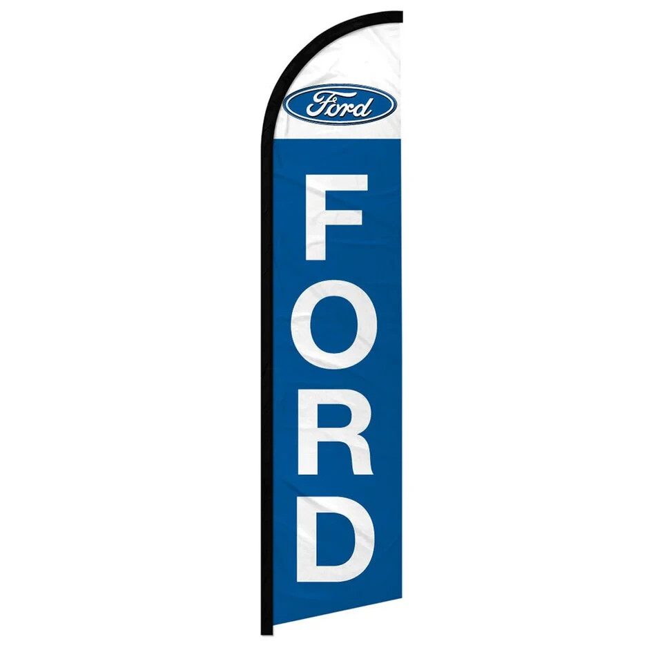 Ford Windless Full Sleeve Advertising Auto Dealership Ford Banner Flag