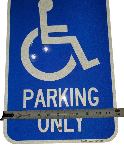 Handicap Disabled Parking Only Sign 12″ x 14″ Reflective ACM Engineer Grade