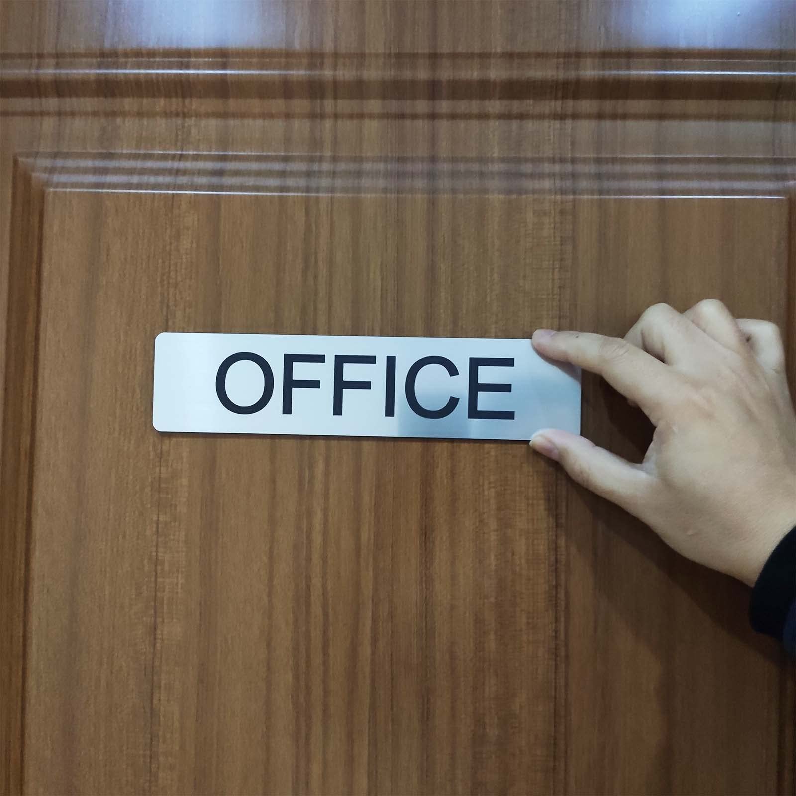 Office Sign, Plastic Plate Sign for Business Room, Easy Installation Door or …