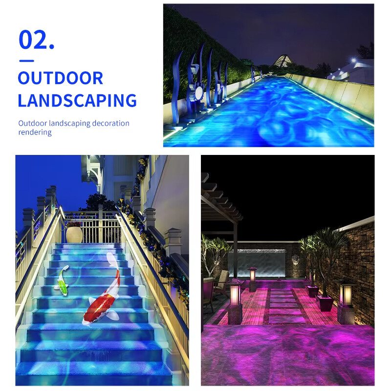 40W-1500W Waterproof Outdoor Ocean Wave Water Ripple GOBO Logo Projector Light