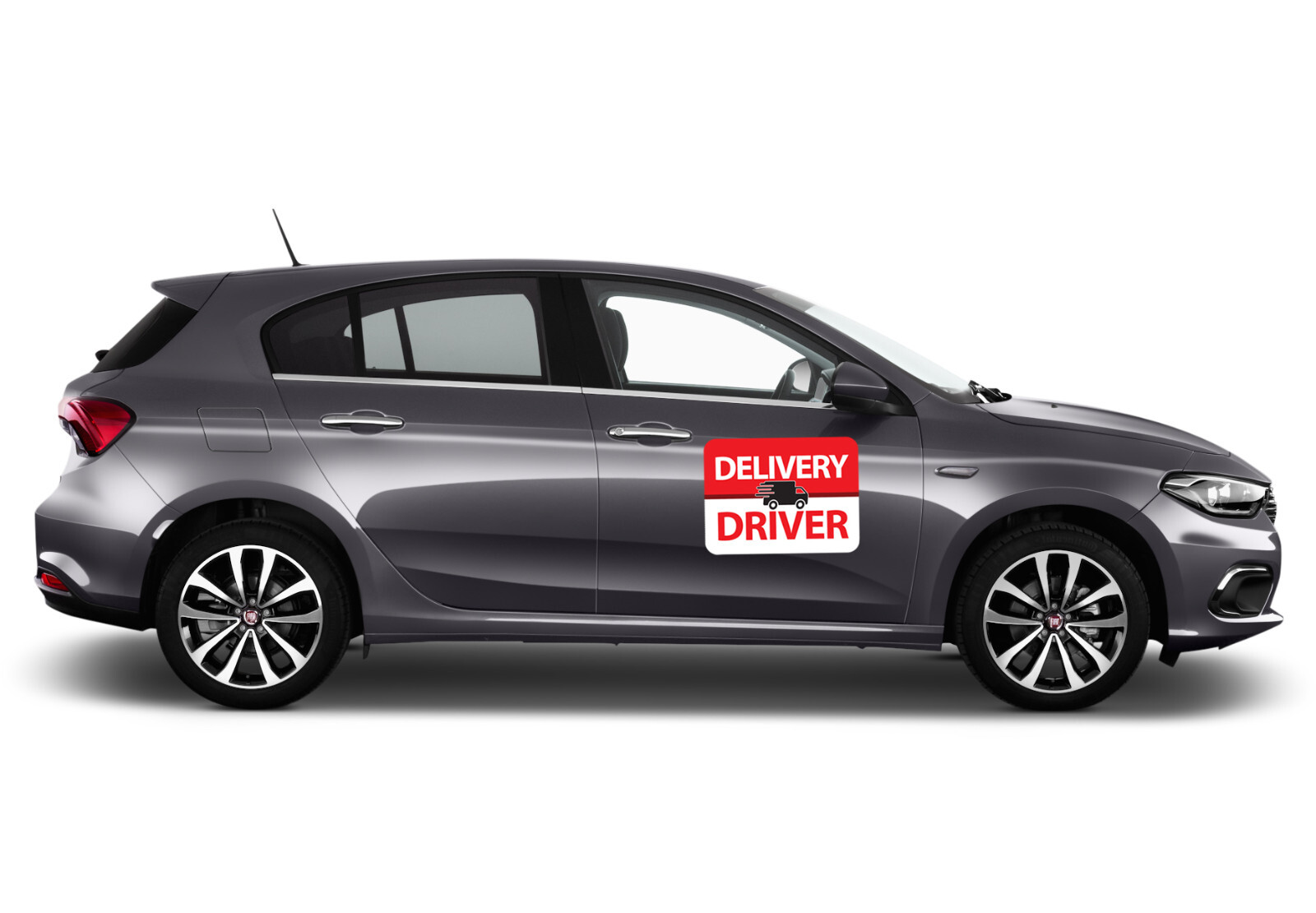 Large 12×18 Pair of Generic DELIVERY DRIVER Vehicle Magnetic Signs Food Packages