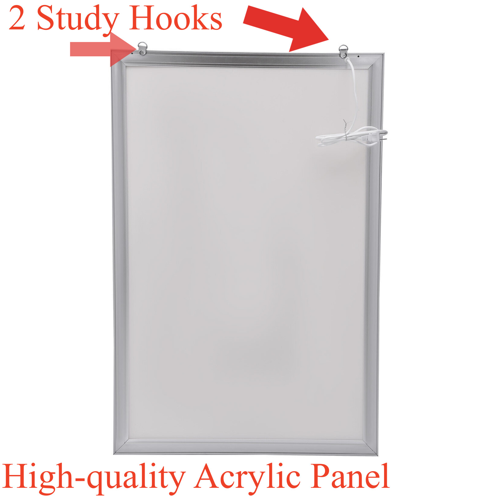24″x36″ LED Backlit Poster Frame Art Picture Light Box Advertising Display Frame