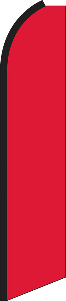 Solid Red 15′ Tall Swooper Flag & Pole Kit Feather Super Bow Banner