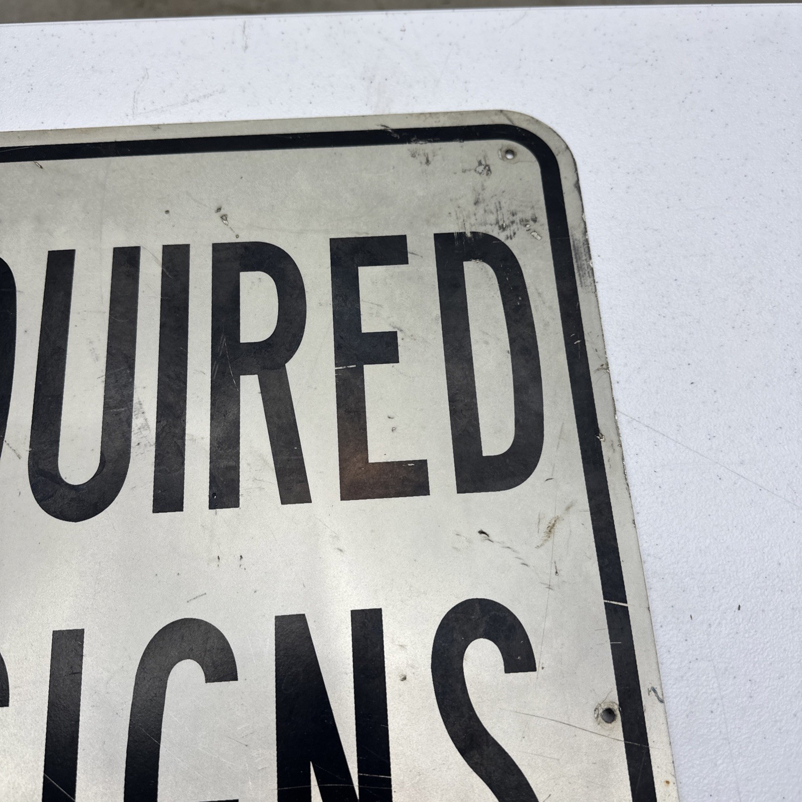 Permit Required For All Signs In City Aluminum Sign 24×30