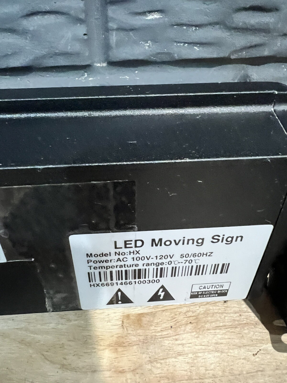LED Sign Message Display Board Programmable Read- No Power Cord