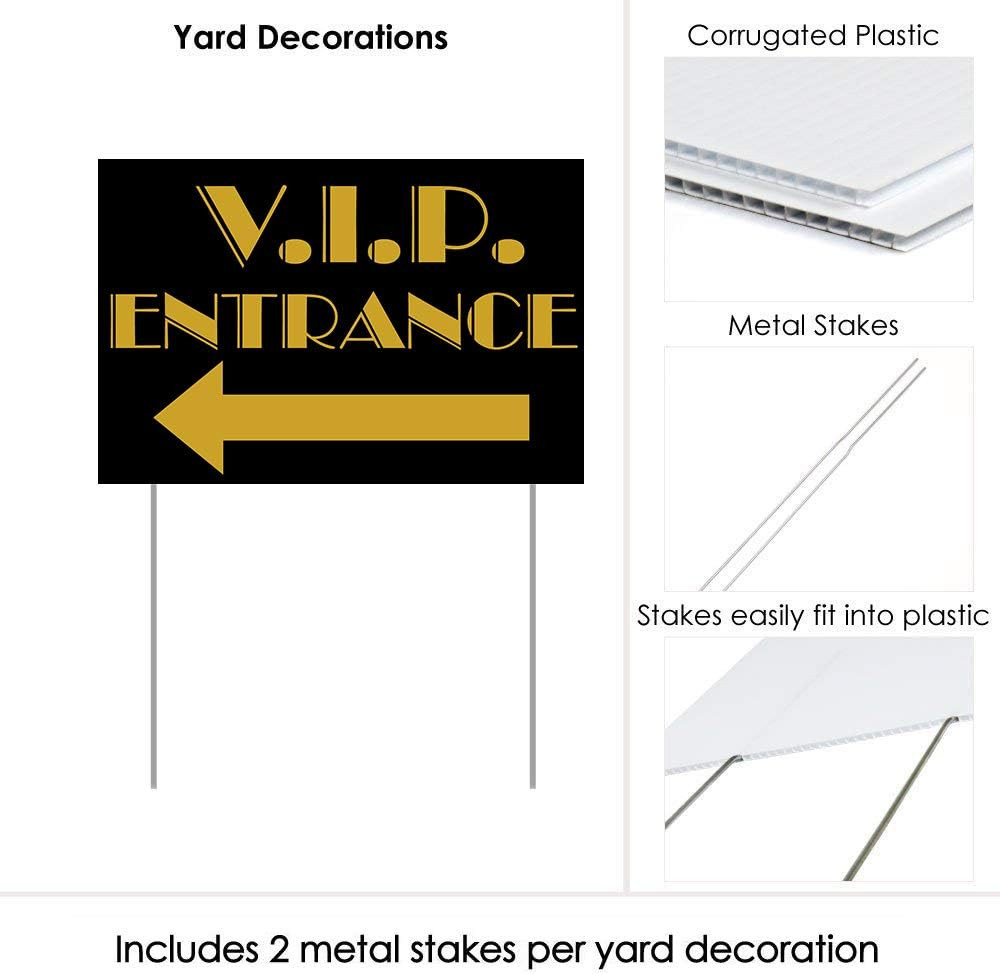 VIP Entrance Yard Sign Party Accessory (1 Count)