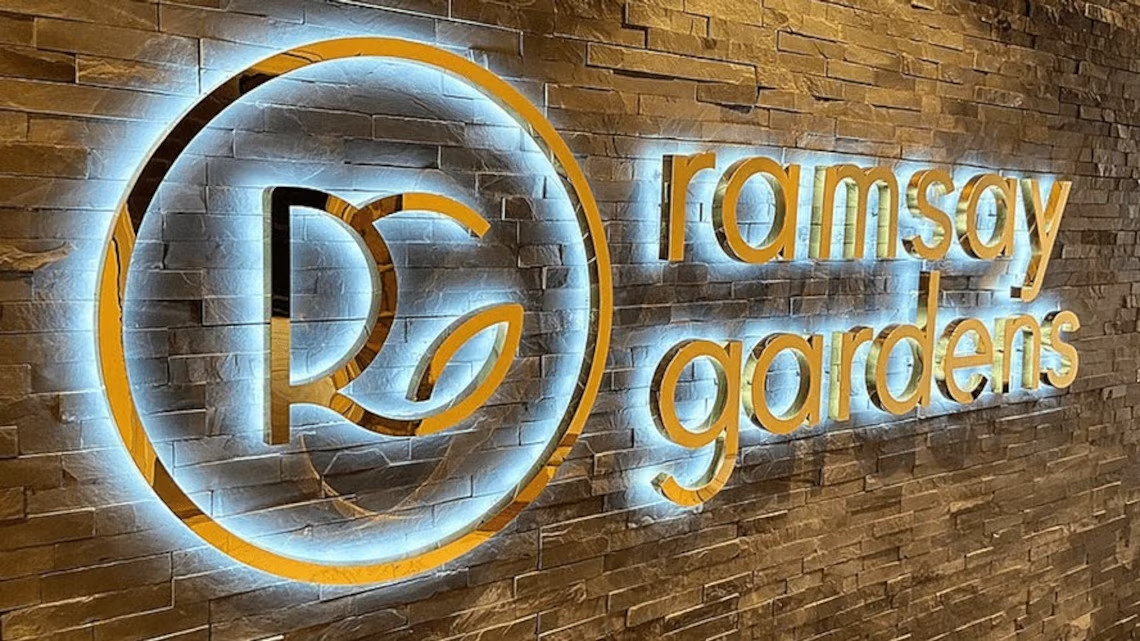 Metal 3D Back lit LED Storefront Business Logo Back light Custom 3D Letter Signs