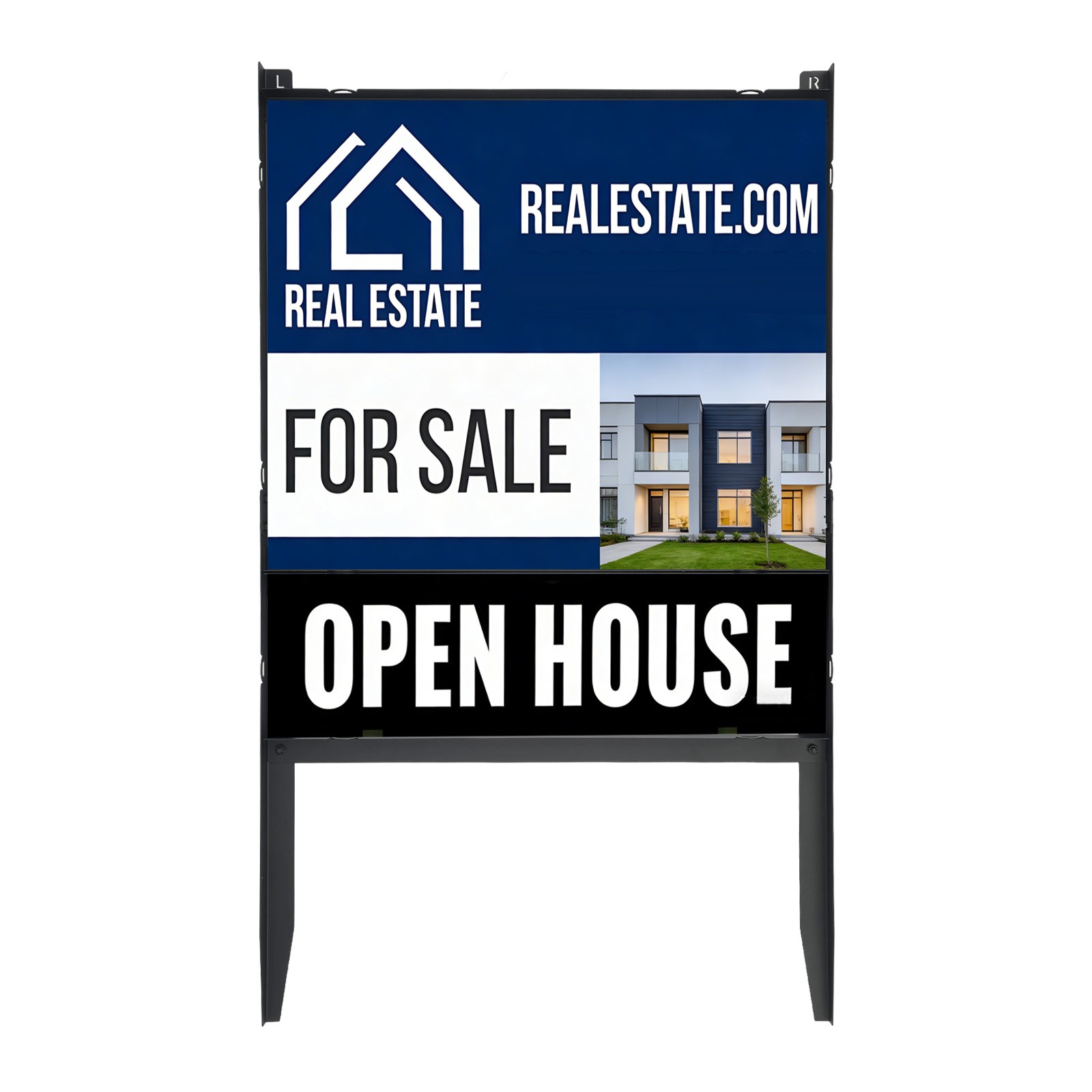 40.6in H-Frame Sign Holder Sign Holder Stand Real Estate Yard Sign Panel Stand