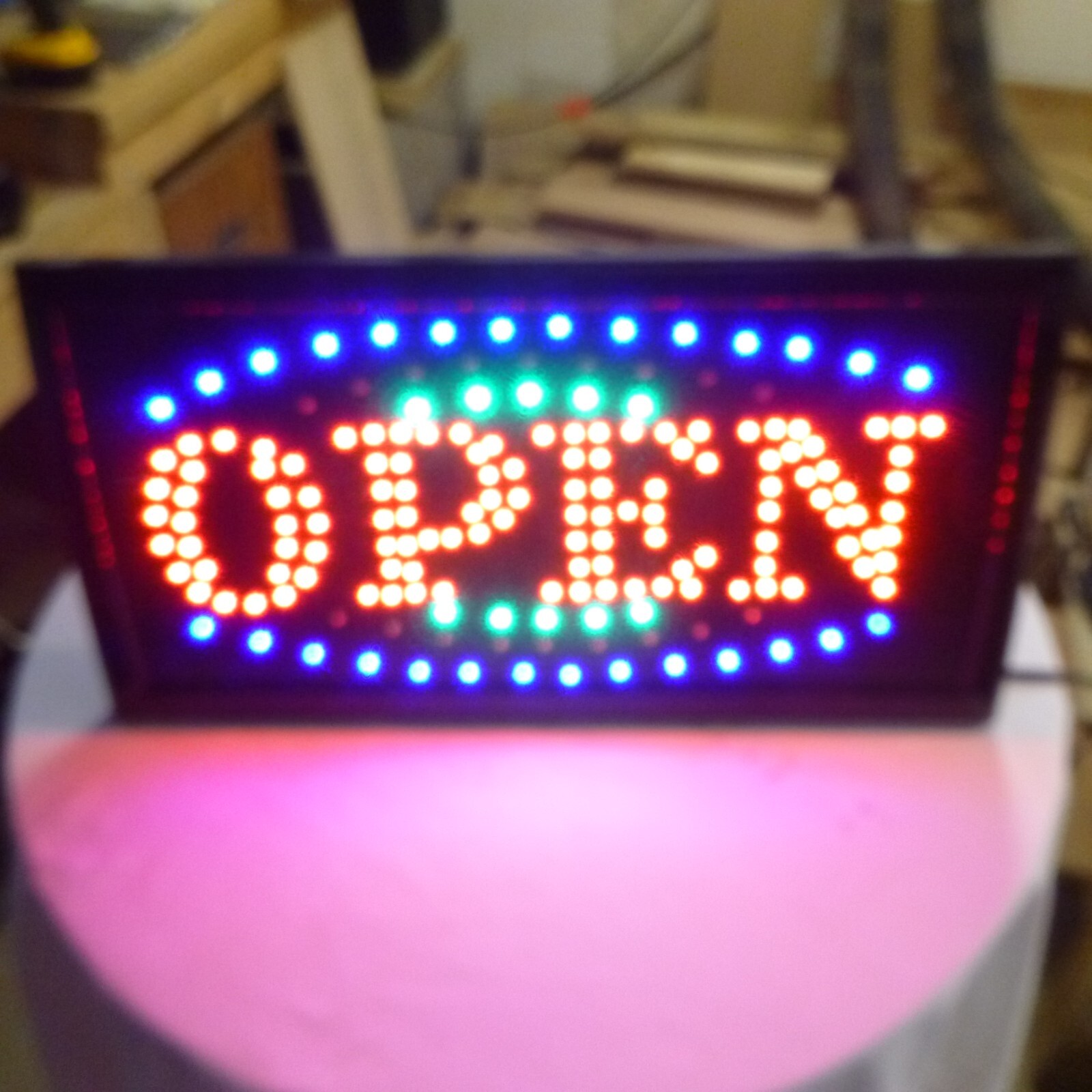 Flashing Open Sign, 19″ x 10″