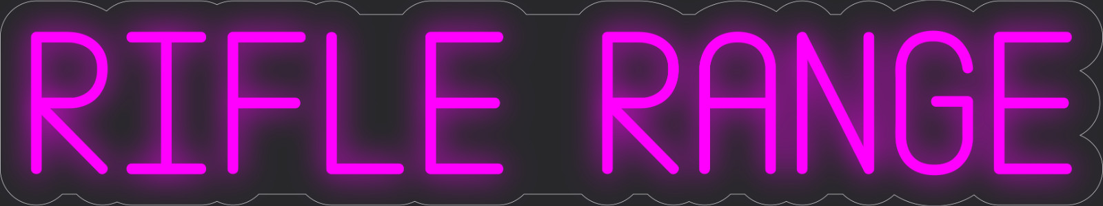 Rifle range Neon LED Sign Business Wall Decor Lighted Store Sign 36 x 7 in.