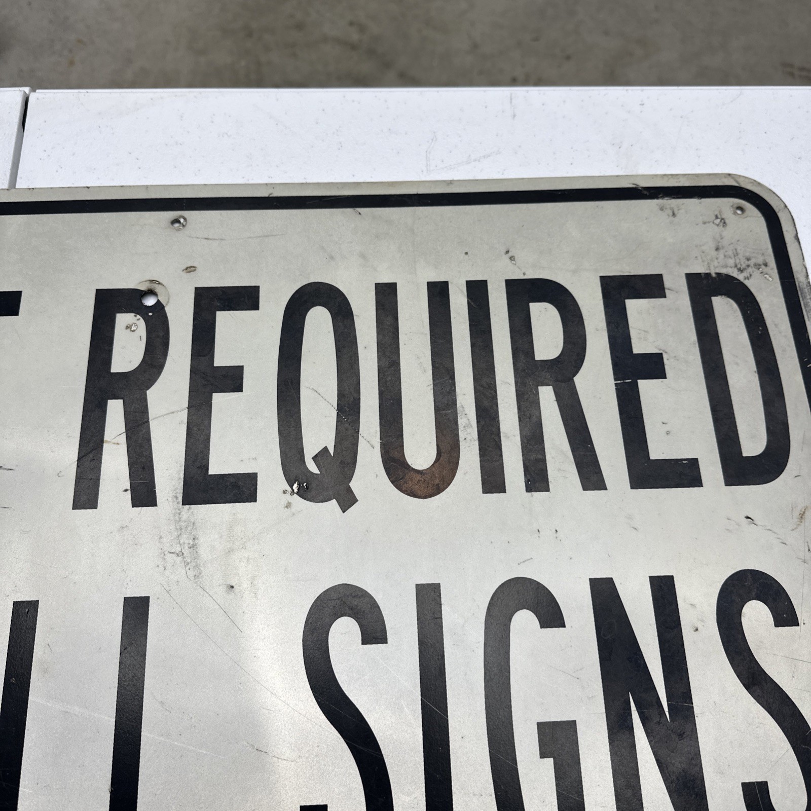 Permit Required For All Signs In City Aluminum Sign 24×30